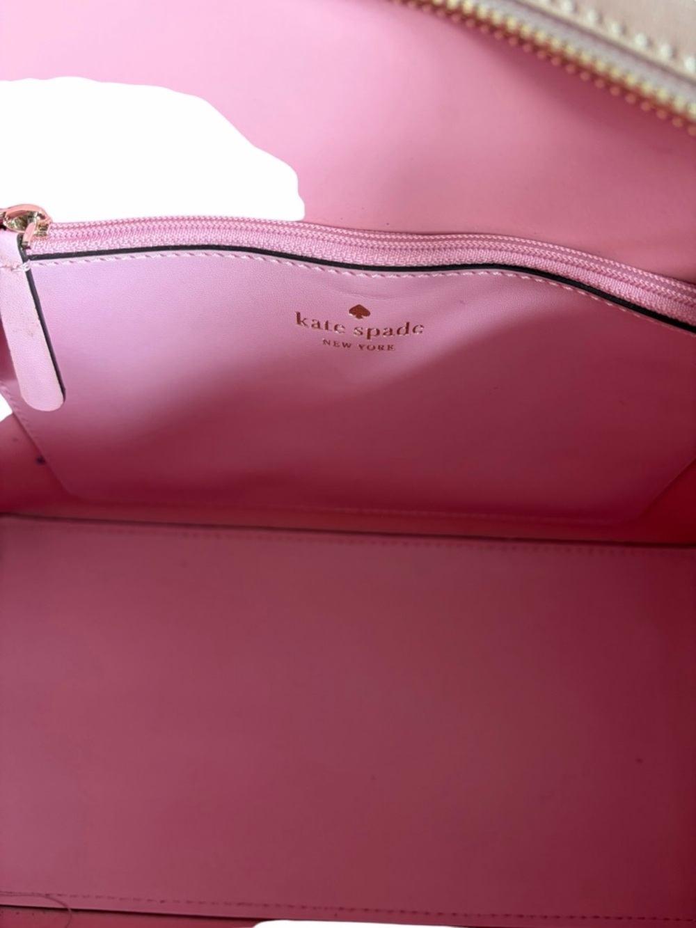 kate spade Gray Leather Tote with Front Slip Pocket - Picture 12 of 16